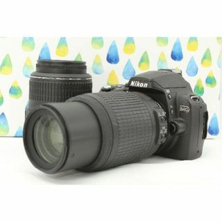 ニコン(Nikon)のNikon 一眼レフ D40 Wズームレンズセット★簡単撮影★高画質★(デジタル一眼)