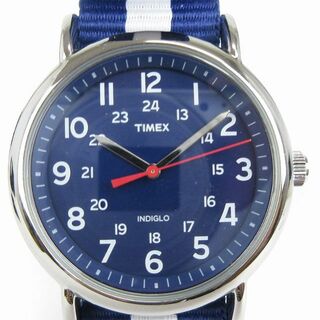 タイメックス(TIMEX)のタイメックス INDIGLO 腕時計 アナログ クオーツ 青 ■SM1(腕時計(アナログ))