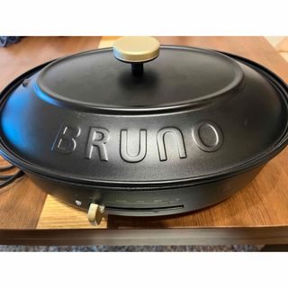 ブルーノ(BRUNO)のブルーノ BRUNO オーバルホットプレート たこ焼き器 深鍋 ブラック(調理道具/製菓道具)