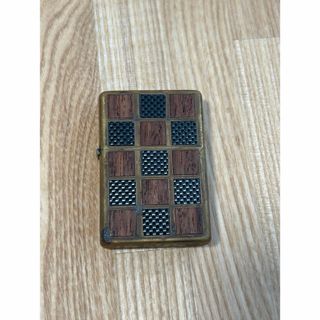 ジッポー(ZIPPO)の【Zippo】木目調　両面加工(タバコグッズ)