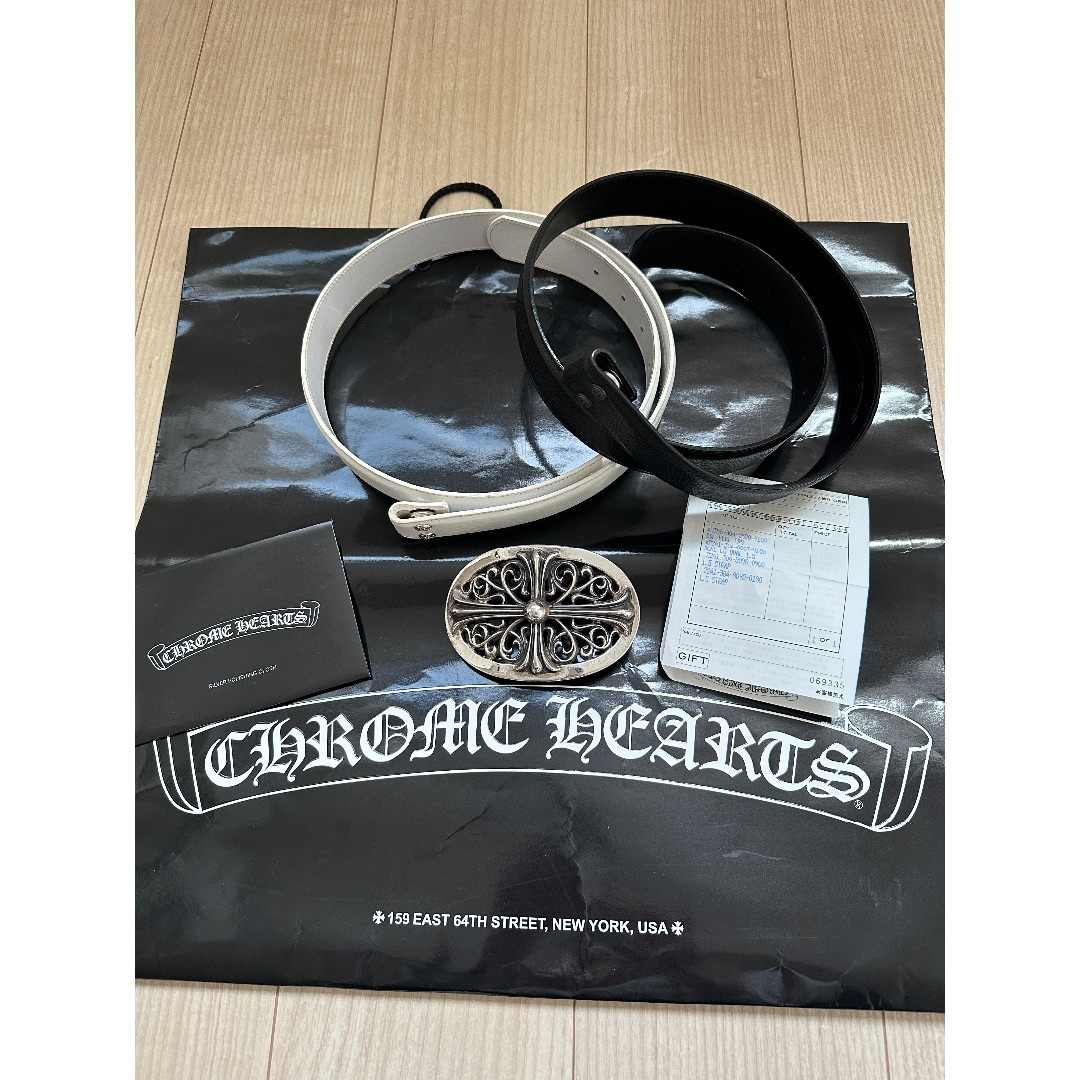 Chrome Hearts(クロムハーツ)のCHROME HEARTS クラッシックオーバルスターバックル 1.5ベルト2本 メンズのファッション小物(ベルト)の商品写真