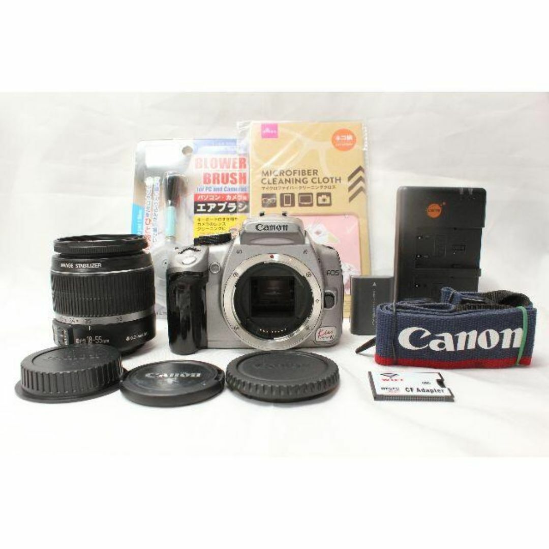 Canon EOS Kiss Digital N & EF-S 18-55mm スマホ/家電/カメラのカメラ(デジタル一眼)の商品写真