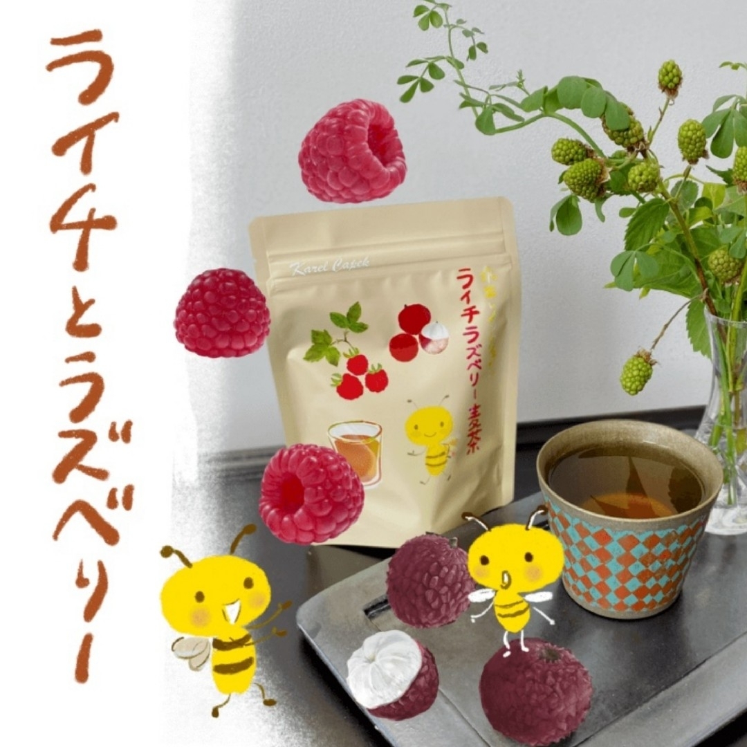 カレルチャペック 水出しライチラズベリー麦茶 Karel Capek 水出し紅茶 食品/飲料/酒の飲料(茶)の商品写真