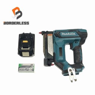 マキタ(Makita)の☆中古品☆makita マキタ 18V 35ｍｍ 充電式ピンタッカ PT353D バッテリ1個(18V6.0Ah) ピンネイル付き 青/ブルー 88675(工具)