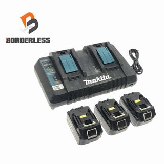 Makita - ☆中古品 4点セット☆makita マキタ 純正 18V6.0Ah リチウムイオンバッテリー/3点 2口急速充電器 DC18RD 88702