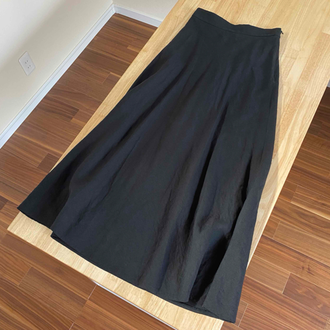 UNITED ARROWS(ユナイテッドアローズ)のブラック⭐︎リネンマキシスカート36 レディースのスカート(ロングスカート)の商品写真