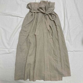 ネストローブ　nest robe リネン　麻　ナチュラル　 ラップスカート