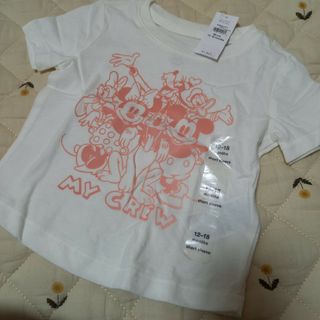 新品タグ付きbaby GAP ミッキーアンドファミリー 反射プリントTシャツ(Ｔシャツ)