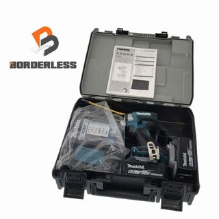 マキタ(Makita)の☆極美品☆ makita マキタ 18V 充電式インパクトドライバ TD173DRGX 青/ブルー バッテリー2個(18V 6.0Ah) 充電器+ケース 88944(工具)