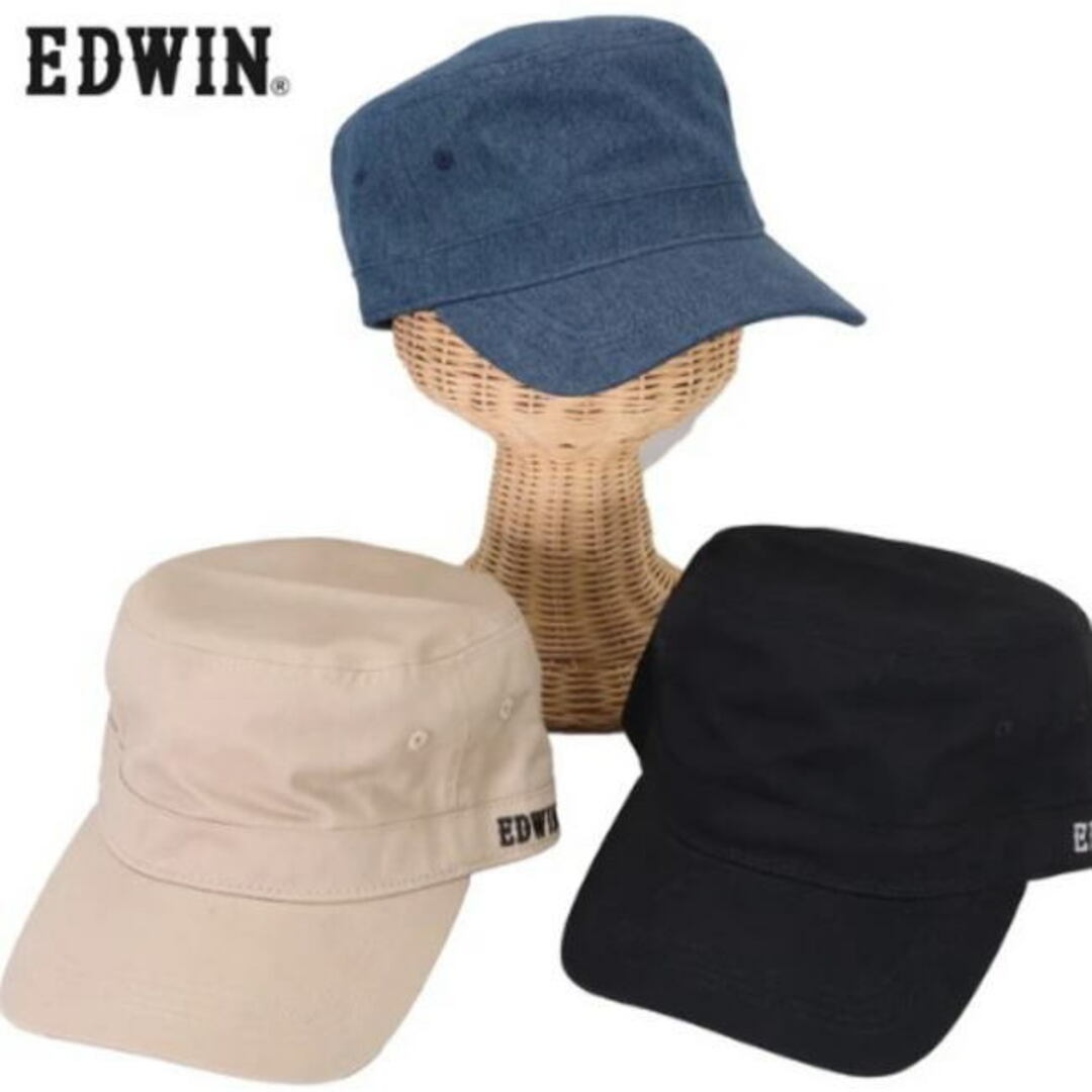 ベージュ エドウイン EDWIN ツイルワークキャップ EDC07 帽子 メンズの帽子(キャップ)の商品写真
