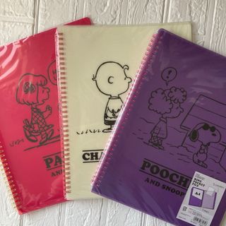 スヌーピー(SNOOPY)の【3種】スヌーピー リングポケットファイル(ファイル/バインダー)