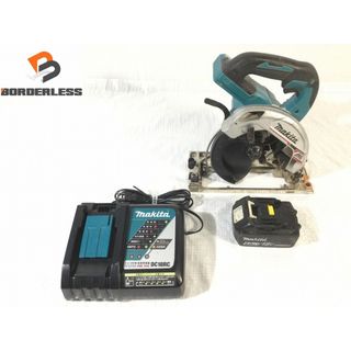 マキタ(Makita)の☆中古動作品☆ makita マキタ 165mm 充電式マルノコ HS631D バッテリー1個（BL1860B 18V 6.0Ah）充電器付き 89362(工具)