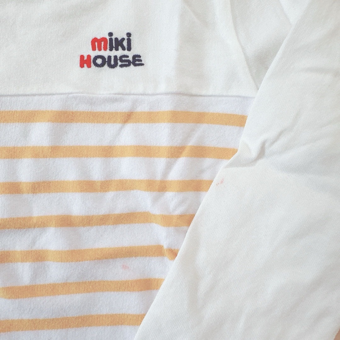 mikihouse(ミキハウス)のミキハウス　ロンT Tシャツ　ボーダー　MIKIHOUSE サンリオ　長袖シャツ キッズ/ベビー/マタニティのキッズ服女の子用(90cm~)(Tシャツ/カットソー)の商品写真
