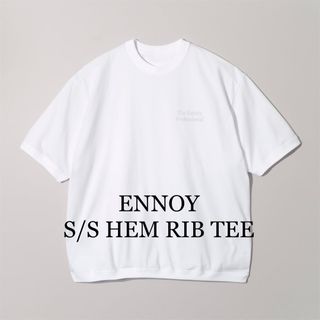 ワンエルディーケーセレクト(1LDK SELECT)の【ennoy】Short sleeve hem rib tee WHITE  L(Tシャツ/カットソー(半袖/袖なし))