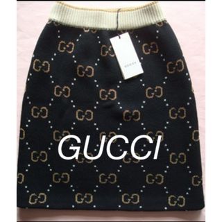 グッチ(Gucci)の(新品未使用)GUCCIスカートXSサイズタグ付き(ひざ丈スカート)