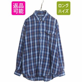 WOOLRICH - 90s ウールリッチ チェック ボタンダウン フランネル シャツ メンズ XL / 90年代 オールド Woolrich ネルシャツ 大きいサイズ 長袖シャツ