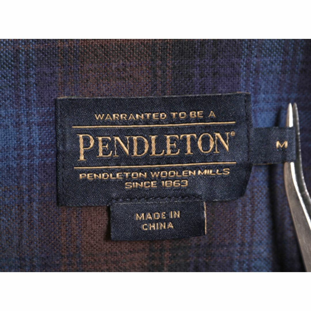 PENDLETON(ペンドルトン)のペンドルトン チェック ボタンダウン フランネル シャツ メンズ M / PENDLETON MASON 長袖シャツ ネルシャツ BD マルチカラー ポケット付き メンズのトップス(シャツ)の商品写真