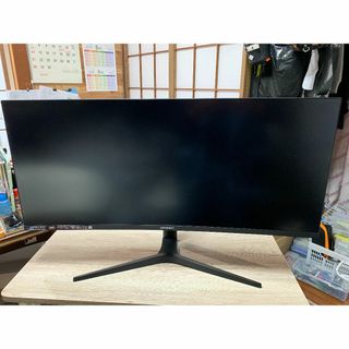 ジャパンネクスト(JAPANNEXT)のJAPANNEXT モニター JN-IPSC34UWQHDR-C65W-H(ディスプレイ)