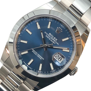 ロレックス(ROLEX)の　ロレックス ROLEX デイトジャスト 41 126300 ランダム番 ブライトブルー ステンレススチール メンズ 腕時計(その他)