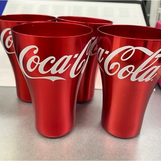 コカコーラ(コカ・コーラ)のコカコーラ　アルミコップ4個　非売品(グラス/カップ)