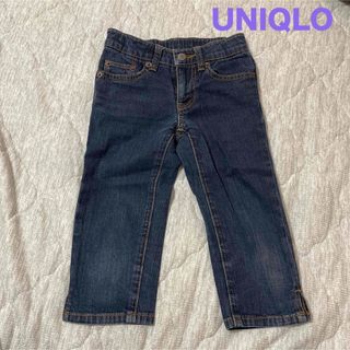 ユニクロ(UNIQLO)のクロップドパンツ110cm ユニクロ デニム ガールズ 子供(パンツ/スパッツ)