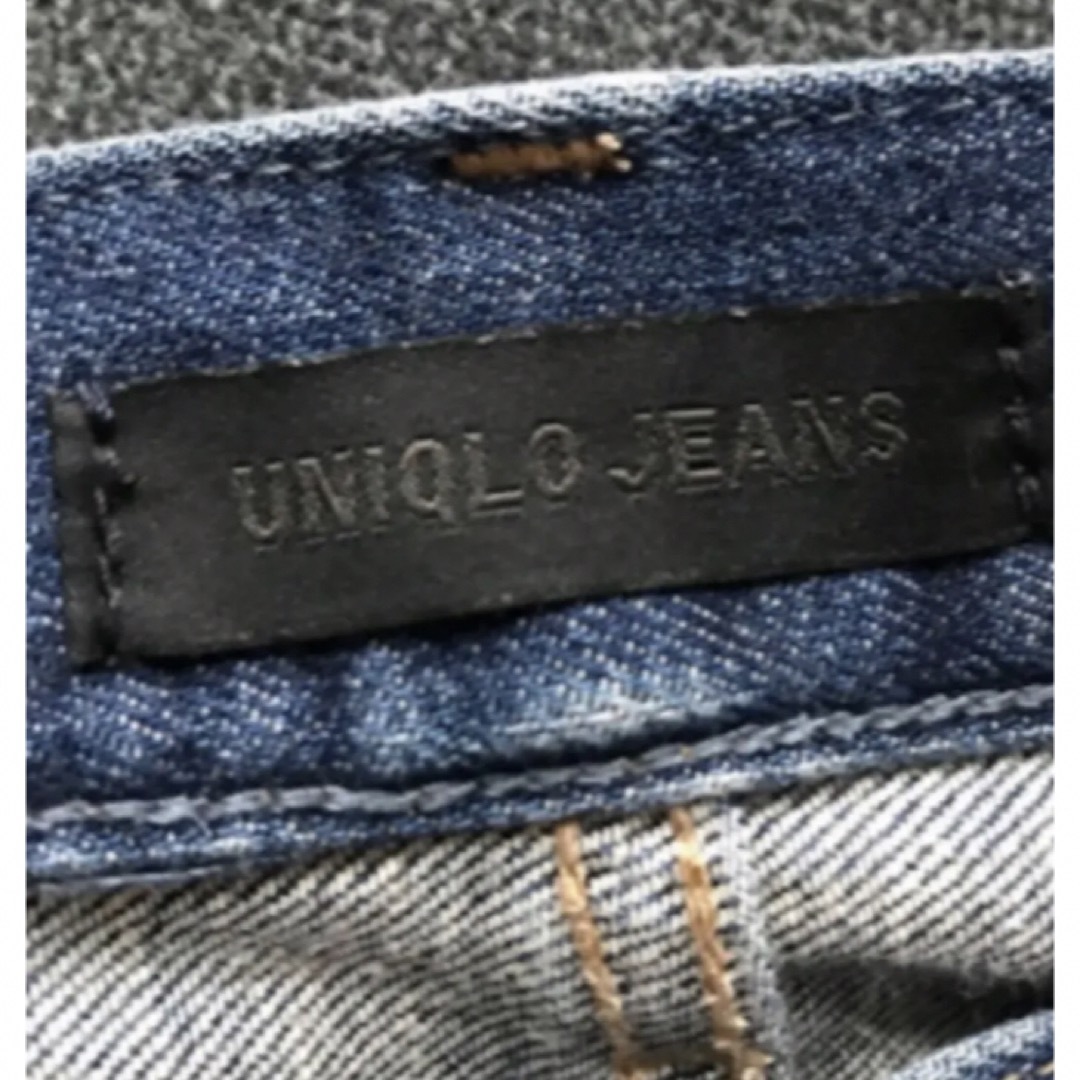 UNIQLO(ユニクロ)のユニクロデニム、ダメージジーンズ/23（58.5） レディースのパンツ(デニム/ジーンズ)の商品写真