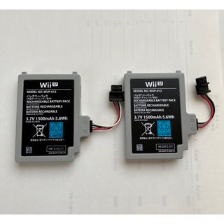 WiiU　ゲームパッド　バッテリーパック　中古　2個　WUP-012　(家庭用ゲーム機本体)