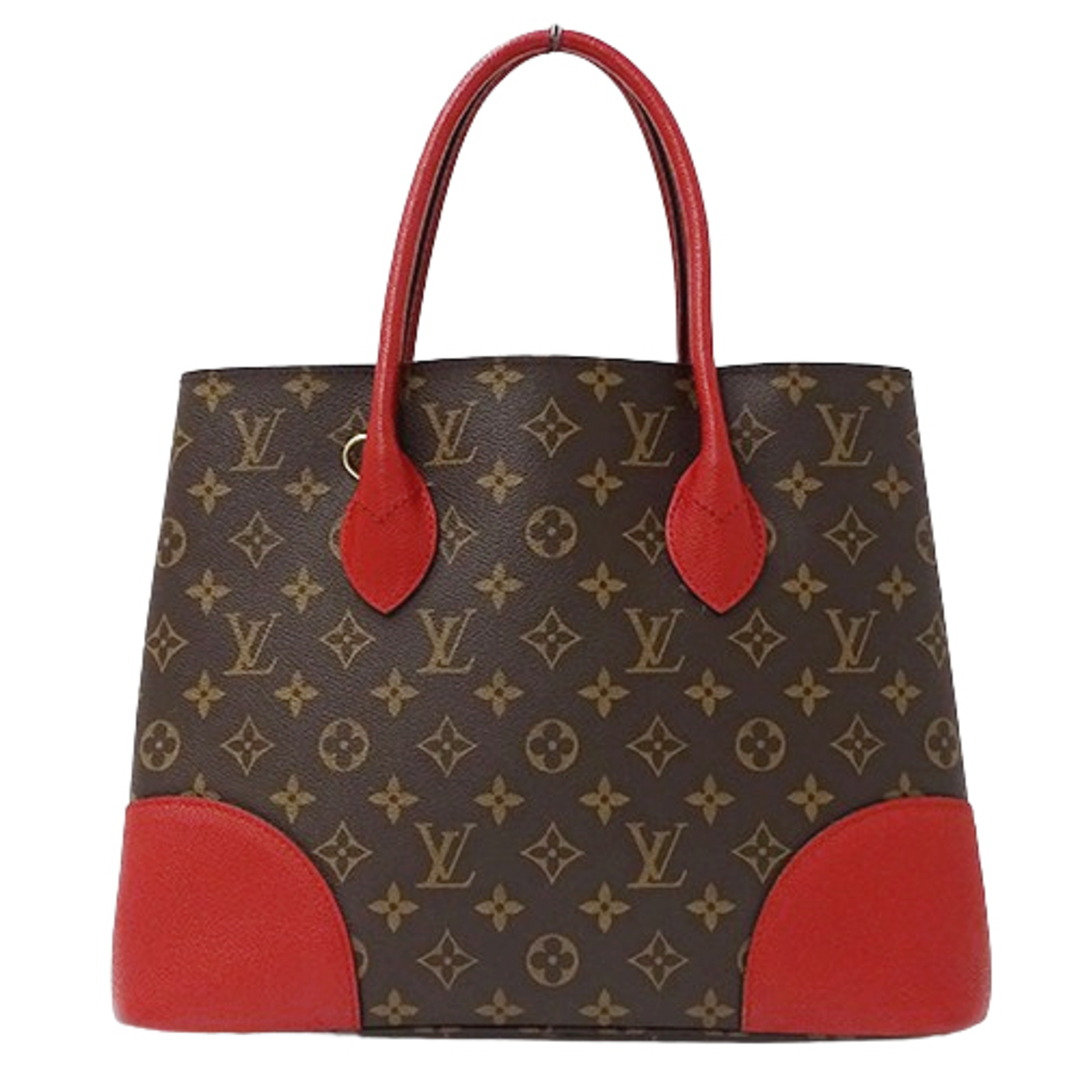 LOUIS VUITTON(ルイヴィトン)のルイ ヴィトン LOUIS VUITTON バッグ モノグラム レディース ブランド ハンドバッグ トートバッグ ショルダーバッグ 2way フランドリン スリーズ M41596 レッド ブラウン おしゃれ 【中古】 レディースのバッグ(ハンドバッグ)の商品写真