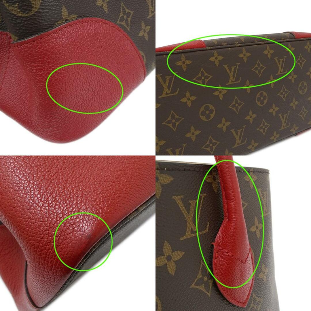 LOUIS VUITTON(ルイヴィトン)のルイ ヴィトン LOUIS VUITTON バッグ モノグラム レディース ブランド ハンドバッグ トートバッグ ショルダーバッグ 2way フランドリン スリーズ M41596 レッド ブラウン おしゃれ 【中古】 レディースのバッグ(ハンドバッグ)の商品写真