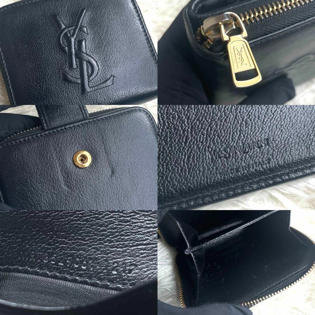 Yves Saint Laurent(イヴサンローラン)の⋟付属品完備⋞ / YSL リヴゴーシュカサンドラジッピーウォレット ブラック レディースのファッション小物(財布)の商品写真