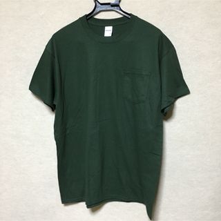 ギルタン(GILDAN)の新品 GILDAN ギルダン 半袖Tシャツ ポケット付き フォレストグリーン L(Tシャツ/カットソー(半袖/袖なし))