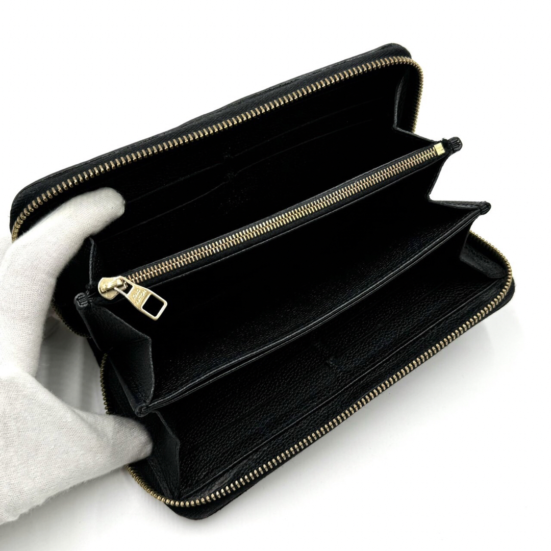 LOUIS VUITTON(ルイヴィトン)のルイヴィトン モノグラム アンプラント ジッピーウォレット ブラック 長財布 4 メンズのファッション小物(長財布)の商品写真