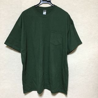 ギルタン(GILDAN)の新品 GILDANギルダン 半袖Tシャツ ポケット付き フォレストグリーン2XL(Tシャツ/カットソー(半袖/袖なし))