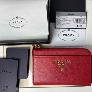 PRADA - 最終価格【PRADAミニ財布】L字ファスナー キーリング コイン カードケース