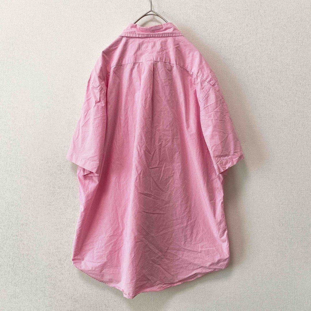 Ralph Lauren(ラルフローレン)のラルフローレン　半袖シャツ　ボタンダウン　チェック　カラーポニー　男女兼用　XL メンズのトップス(シャツ)の商品写真