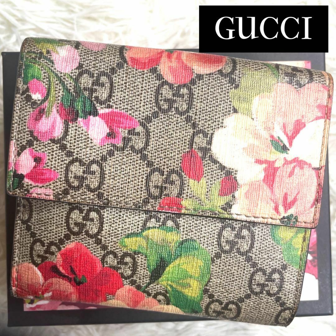 Gucci(グッチ)の⋟付属品完備⋞ / グッチ GGブルームスコンパクトウォレット 410071 レディースのファッション小物(財布)の商品写真