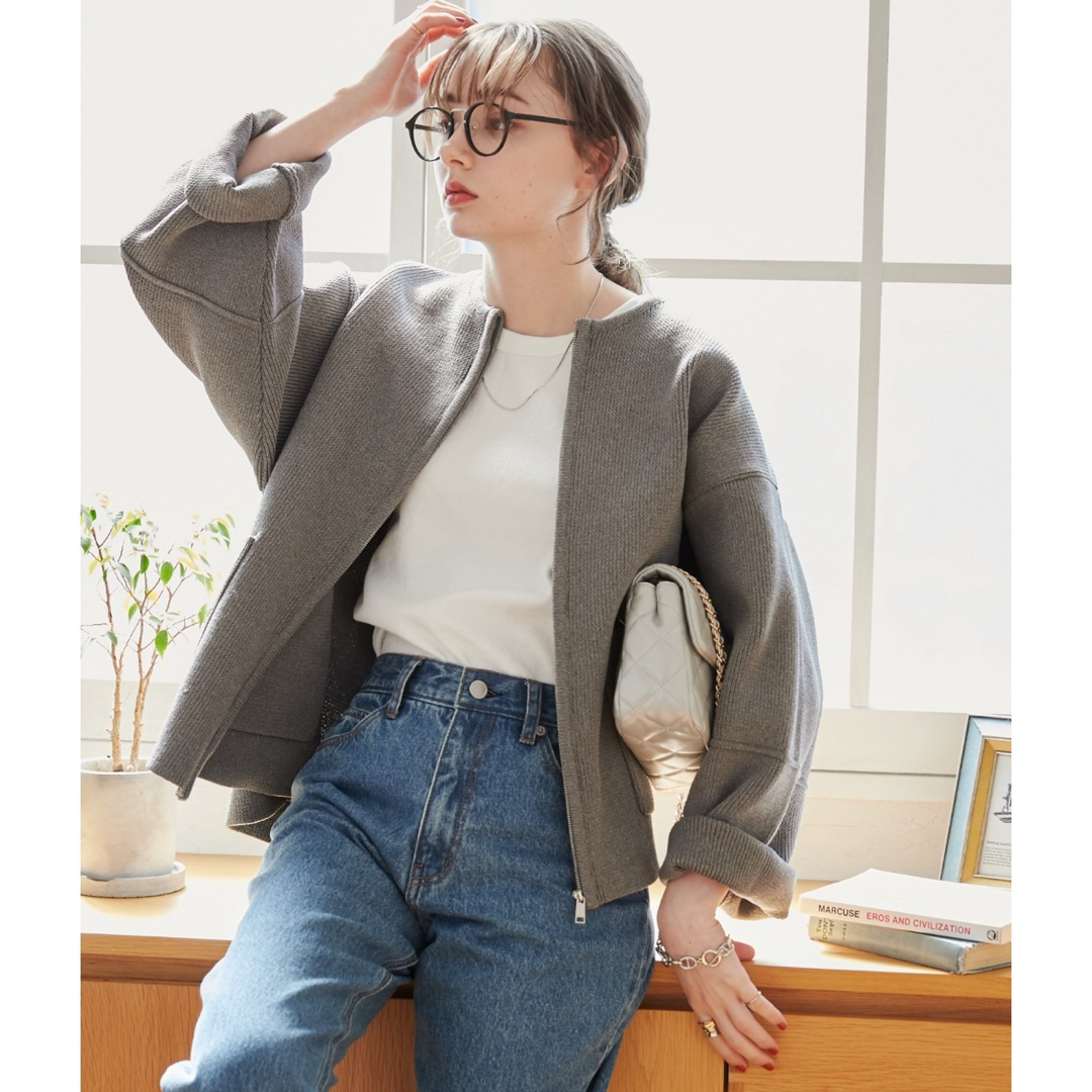 ANGIE ニットジャケット レディースのトップス(カーディガン)の商品写真