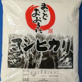 白米　1.4kg　まいどおおきに食堂　24年3月　精米　令和5年産　こしひかり(米/穀物)