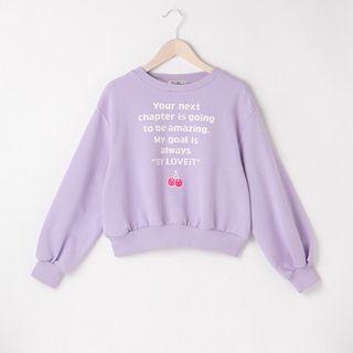 バイラビット(by LOVEiT)の150 バイラビ　スエット　長袖　トレーナー　チェリープルオーバー　ラブトキ(Tシャツ/カットソー)