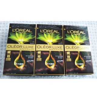 ロレアルパリ(L'Oreal Paris)のロレアルパリ　オレオリュクス　6NB モカブラウン  3個セット 匿名配送(カラーリング剤)