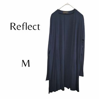 ReFLEcT - 【新品タグ付】Reflect カーディガン　ミドル丈　UVカット　ネイビー　９号