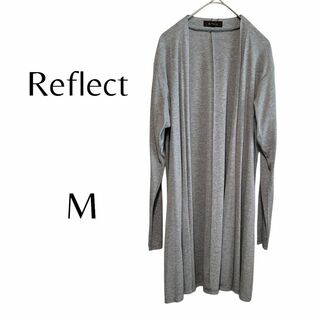 リフレクト(ReFLEcT)のReflect カーディガン　ミドル丈　UVカット　グレー　９号(カーディガン)