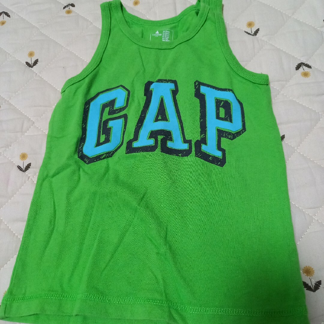 男の子 baby GAP 100cm ノースリーブ 3点セット キッズ/ベビー/マタニティのキッズ服男の子用(90cm~)(Tシャツ/カットソー)の商品写真