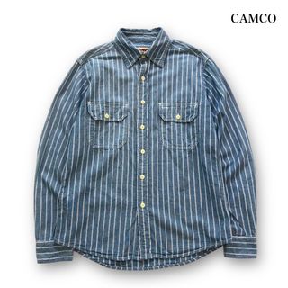 【CAMCO】カムコ レイルロードストライプ シャンブレーワークシャツ(シャツ)