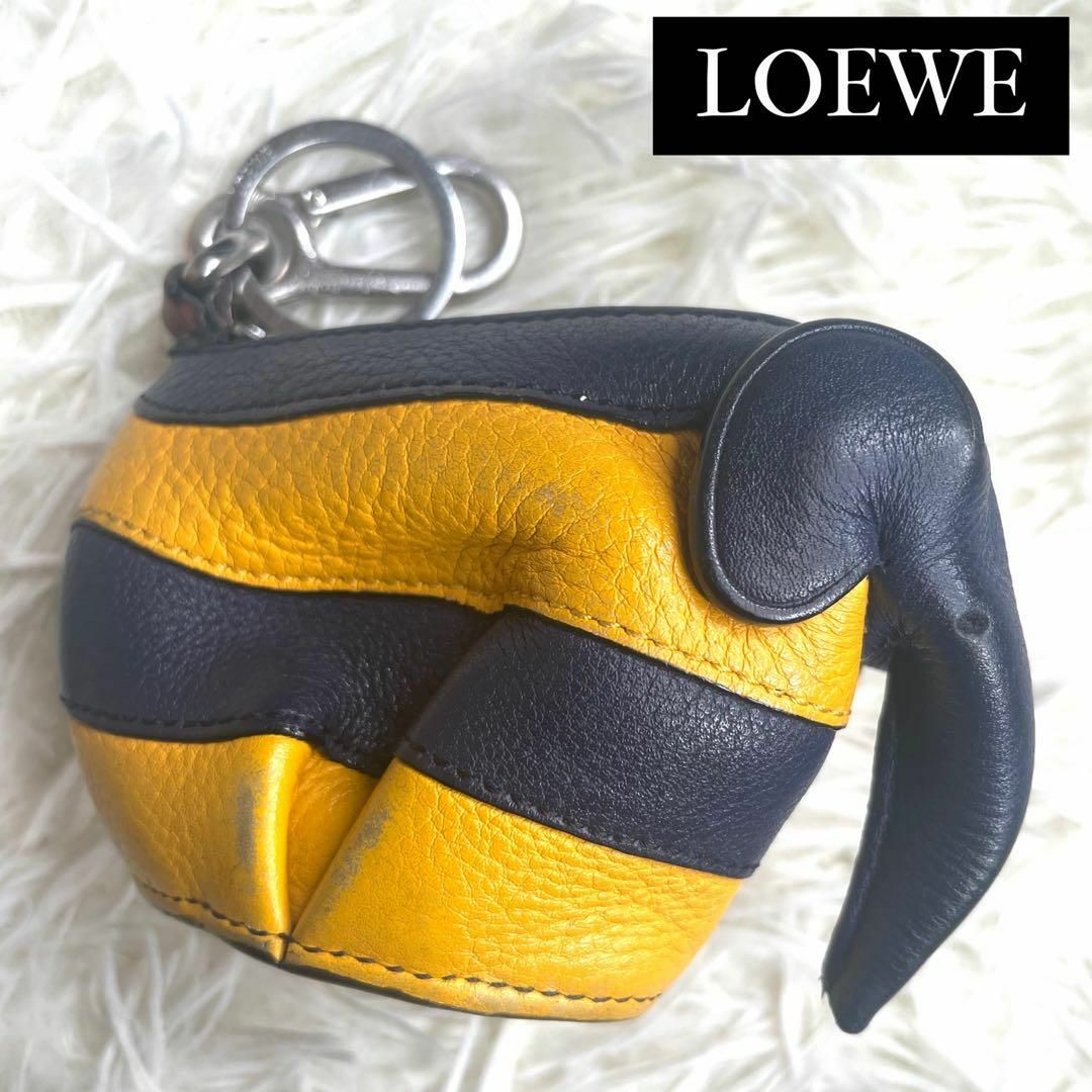 LOEWE(ロエベ)の⋟希少品⋞ / LOEWE ロエベ ストライプエレファントコインケース レディースのファッション小物(コインケース)の商品写真