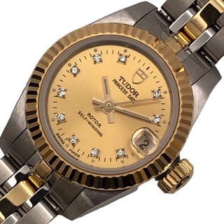 チュードル(Tudor)の　チューダー/チュードル TUDOR プリンセス デイト 92513G K18/SS レディース 腕時計(腕時計)