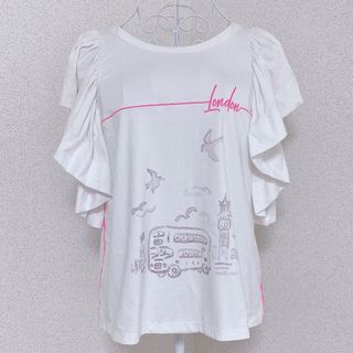 【美品】Chesty チェスティ ロンドンTシャツ フリルトップス カットソー