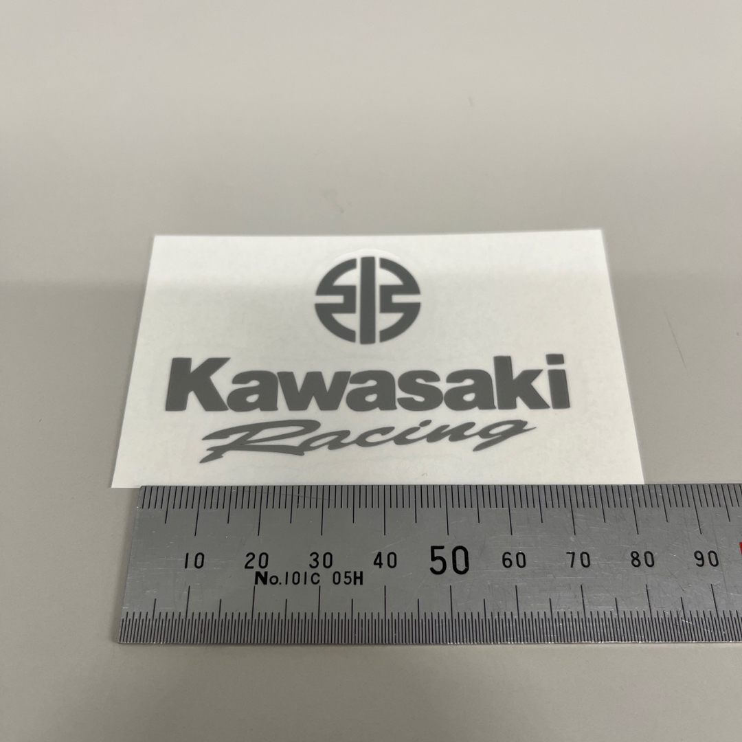 カワサキレーシング ステッカー Kawasaki Racingリバーマーク 自動車/バイクのバイク(ステッカー)の商品写真