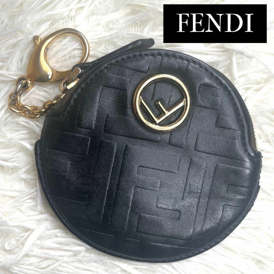 FENDI(フェンディ)の⋟極希少品⋞ / フェンディ エフイズエンボスサークルコインケース 8M0444 レディースのファッション小物(コインケース)の商品写真