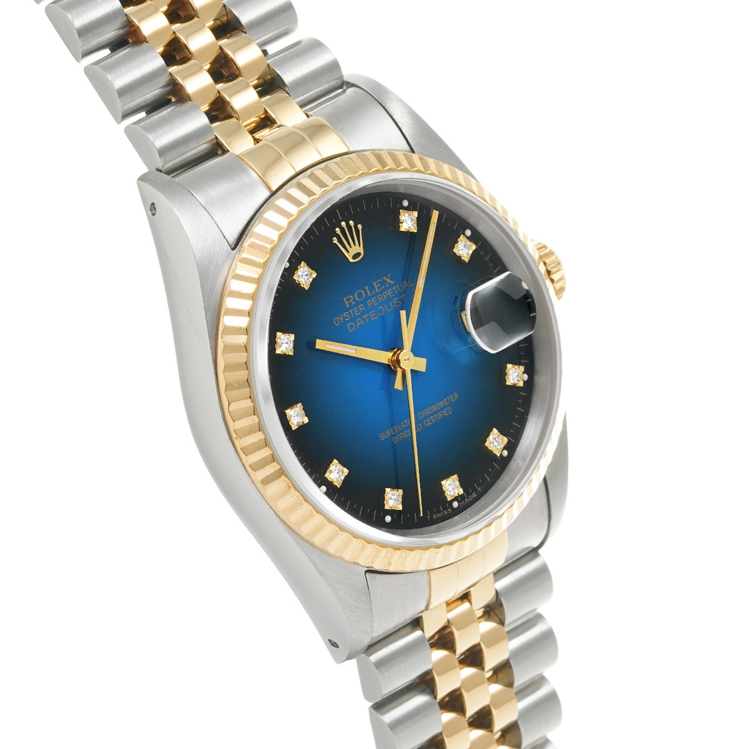 ROLEX(ロレックス)の中古 ロレックス ROLEX 16233G X番(1991年頃製造) ブルー・グラデーション /ダイヤモンド メンズ 腕時計 メンズの時計(腕時計(アナログ))の商品写真